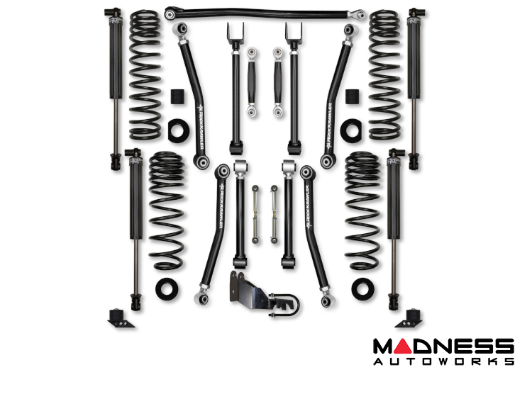 Jeep Wrangler JL Lift Kit - Rock Krawler - 4.5in Adventure X (No Limits) - Stage 1 - Diesel - 2020+ Jeep Wrangler JL Lift Kit - Rock Krawler - 4.5in Adventure X (No Limits) - Stage 1 - Diesel - 2020+